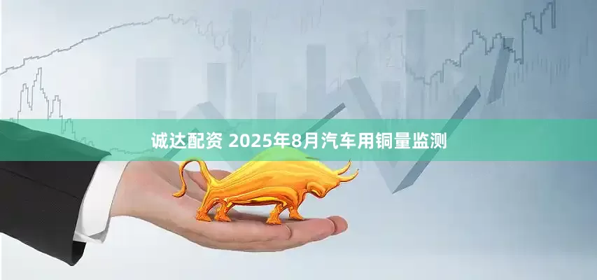 诚达配资 2025年8月汽车用铜量监测